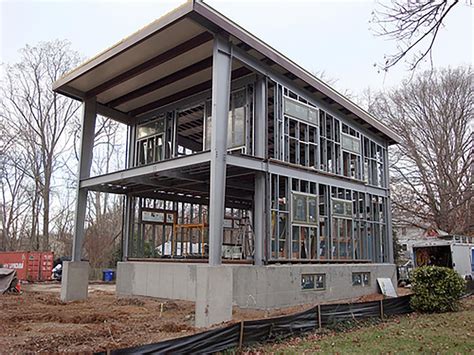 solid steel frame house construction